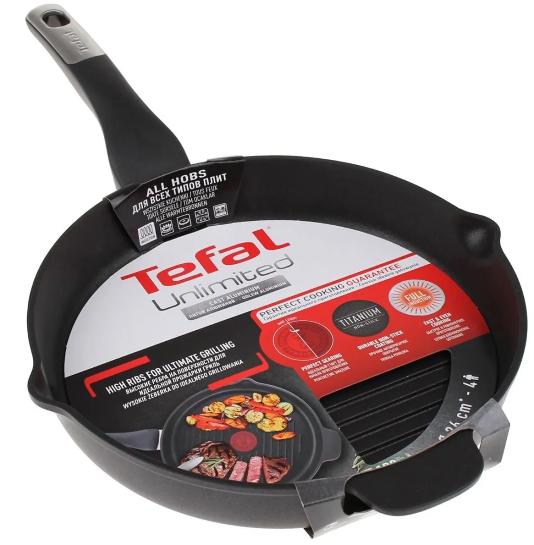 Tefal Unlimited Grillpan 26cm - Zwart