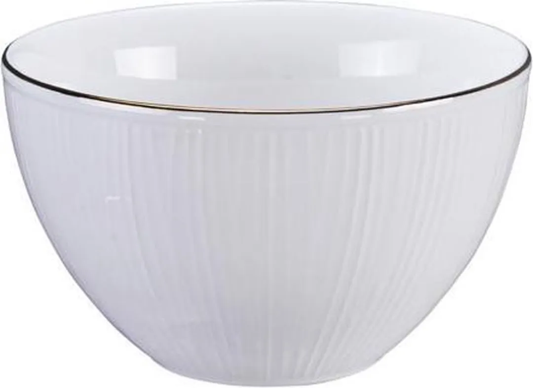 Tokyo Design Studio Nippon White Gold Rim Kom 350ml - 11.4x6cm - afbeelding 6 van 6