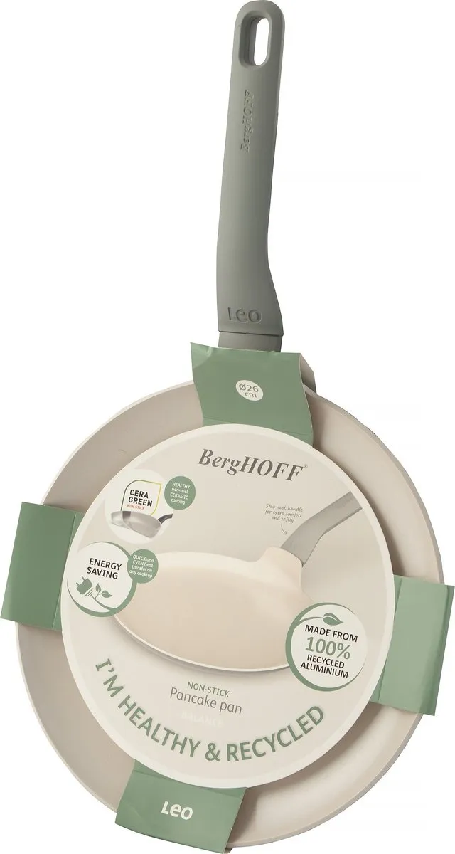 BergHOFF LEO Pannenkoekenpan Balance Moonmist - Ø26cm - Grijs