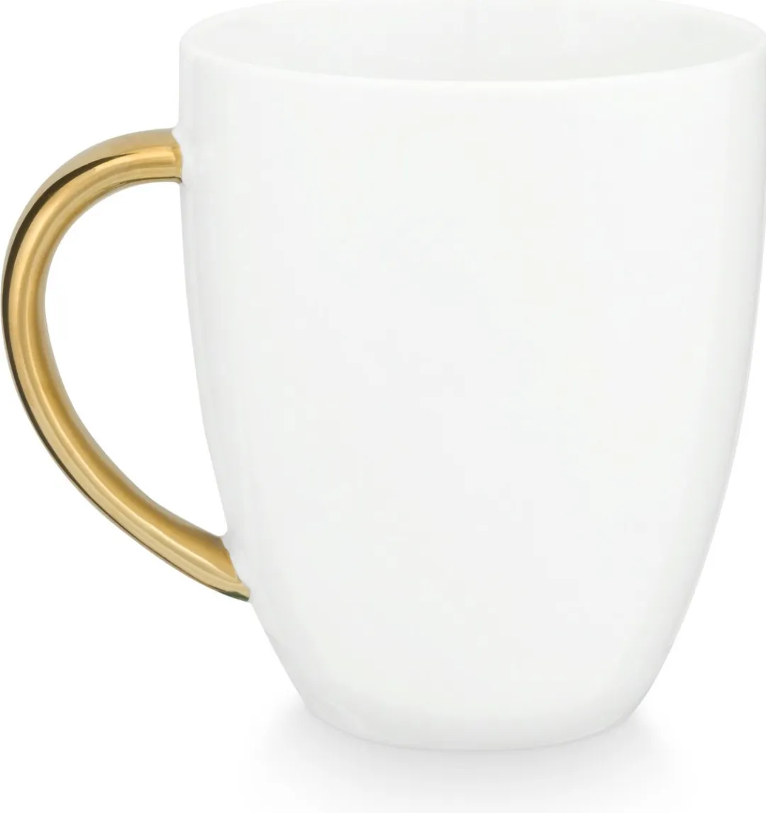 vtwonen Mok Wit 250ml - Goud randje