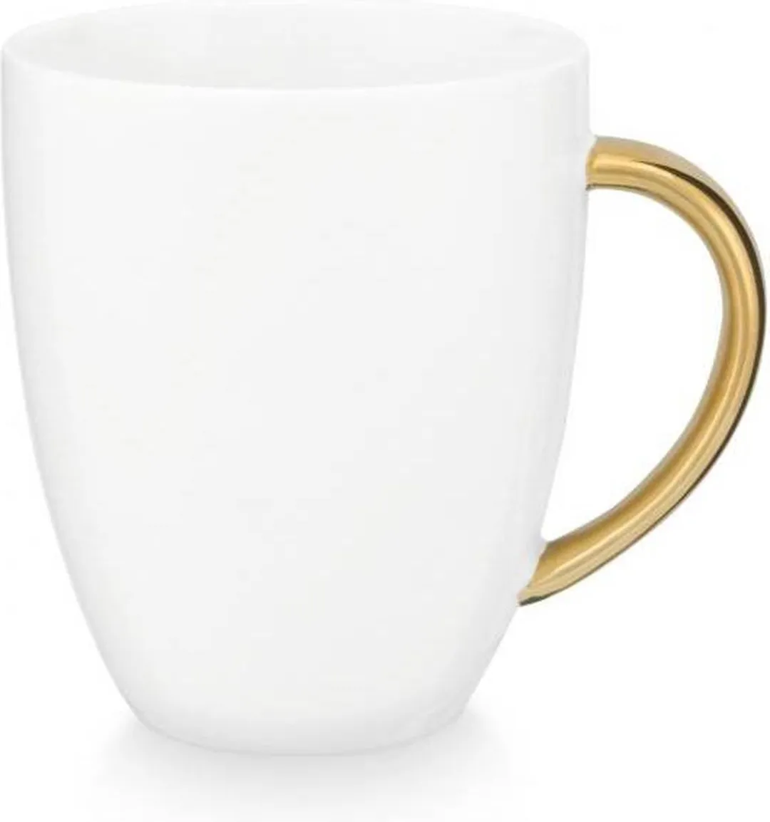 vtwonen Mok Wit 250ml - Goud randje