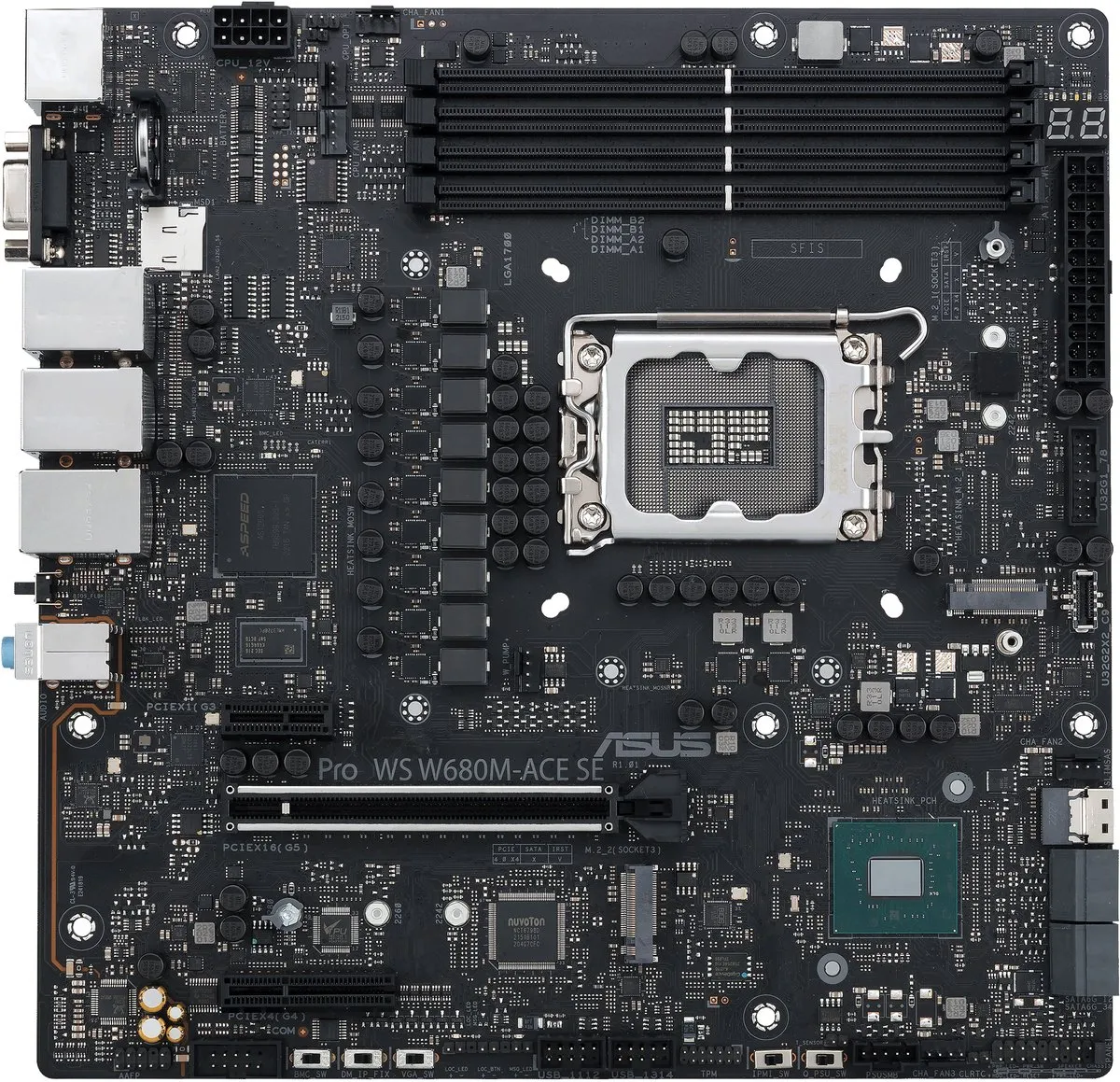 ASUS PRO WS W680M-ACE SE Moederbord - Micro ATX - Intel W680
