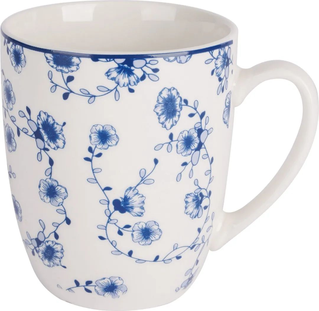 Cosy&Trendy Flor Azul Beker Set 4 Stuks