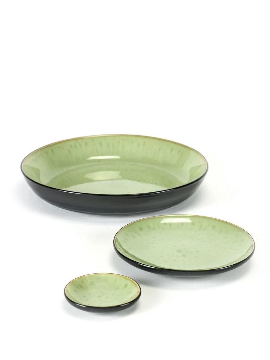 Serax Pure by Pascale Naessens Schaal - Ø29cm - Zeegroen/Zwart