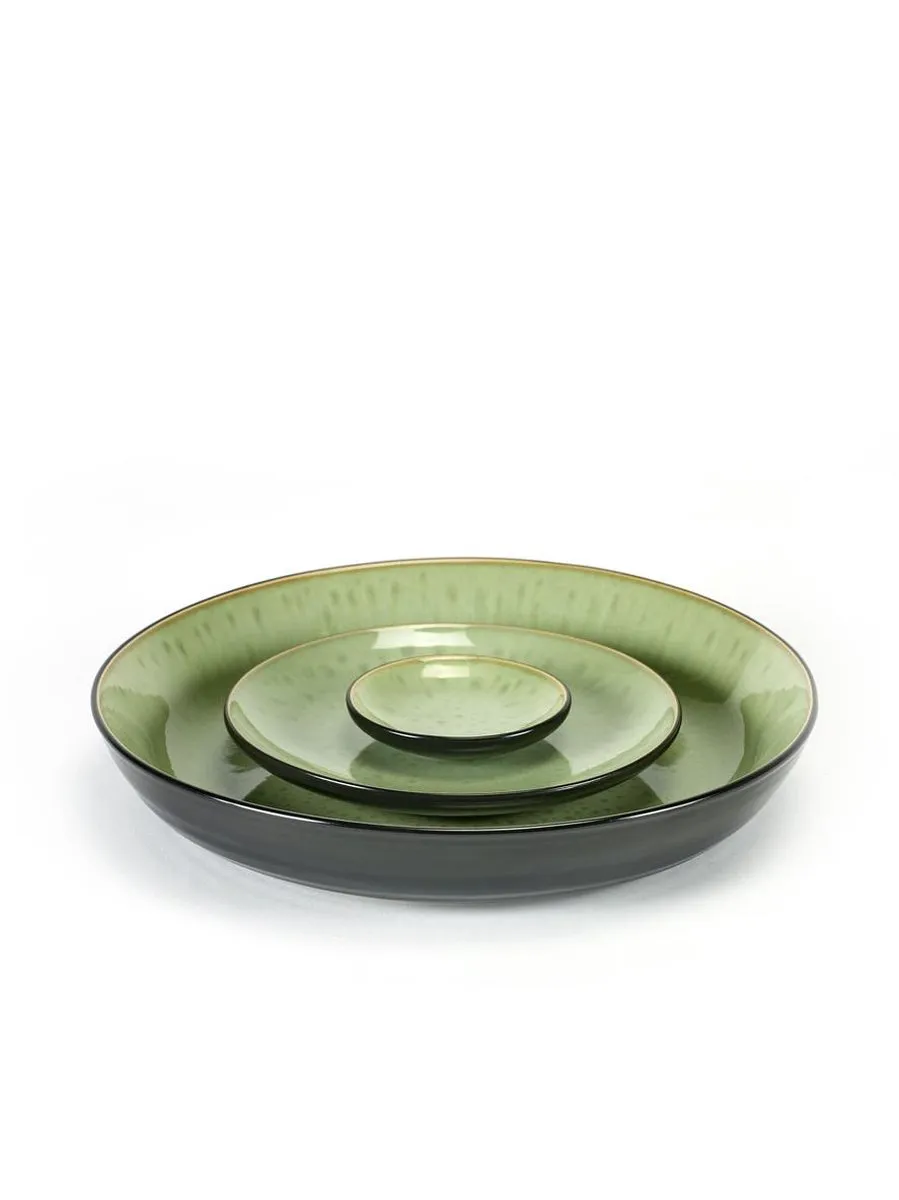 Serax Pure by Pascale Naessens Schaal - Ø29cm - Zeegroen/Zwart