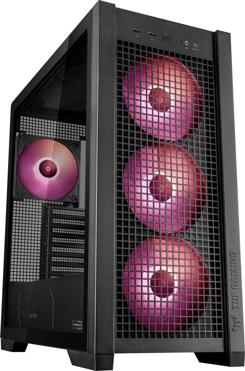 ASUS TUF Gaming GT302 ARGB Pc-behuizing - Zwart