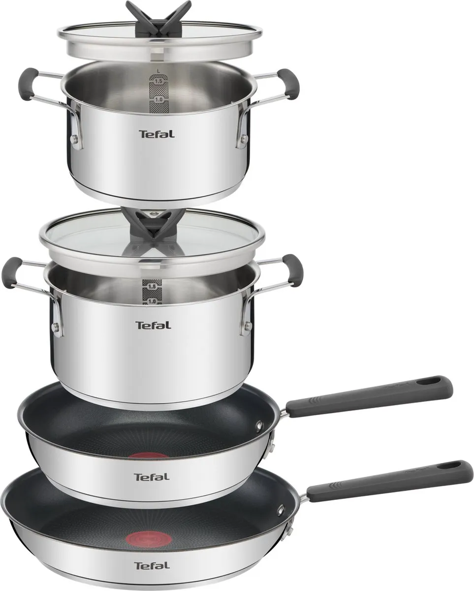 Tefal Opti'Space Pannenset 4-delig G737S644