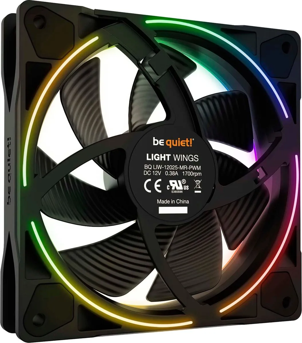 be quiet! Light Wings 120mm Ventilator - Zwart