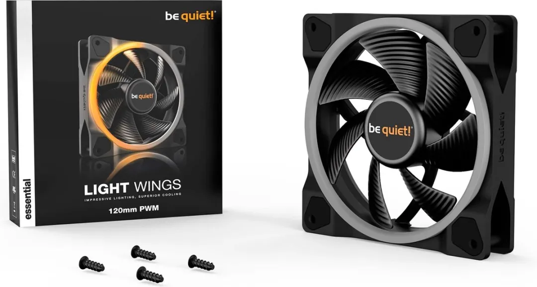 be quiet! Light Wings 120mm Ventilator - Zwart