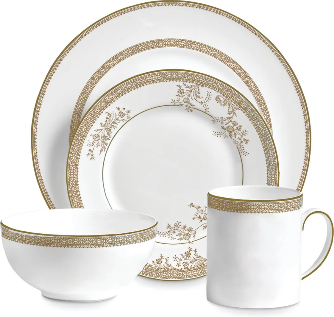 Wedgwood Vera Wang Lace Gold Diep Bord 23cm