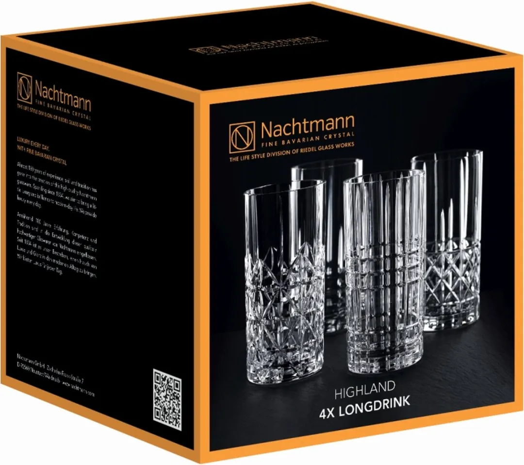 Nachtmann Highland Longdrinkglas 445ml - Set 4 Stuks
