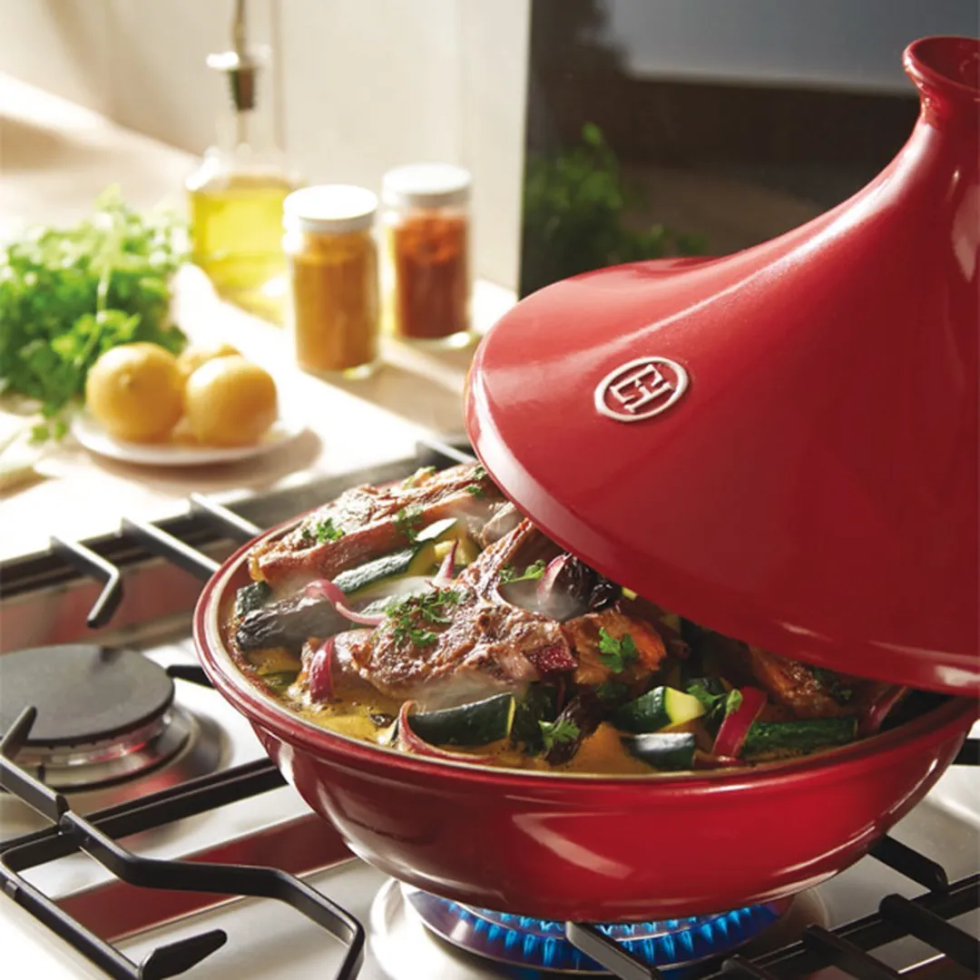 Emile Henry Tajine Grand Cru 32cm - Rood