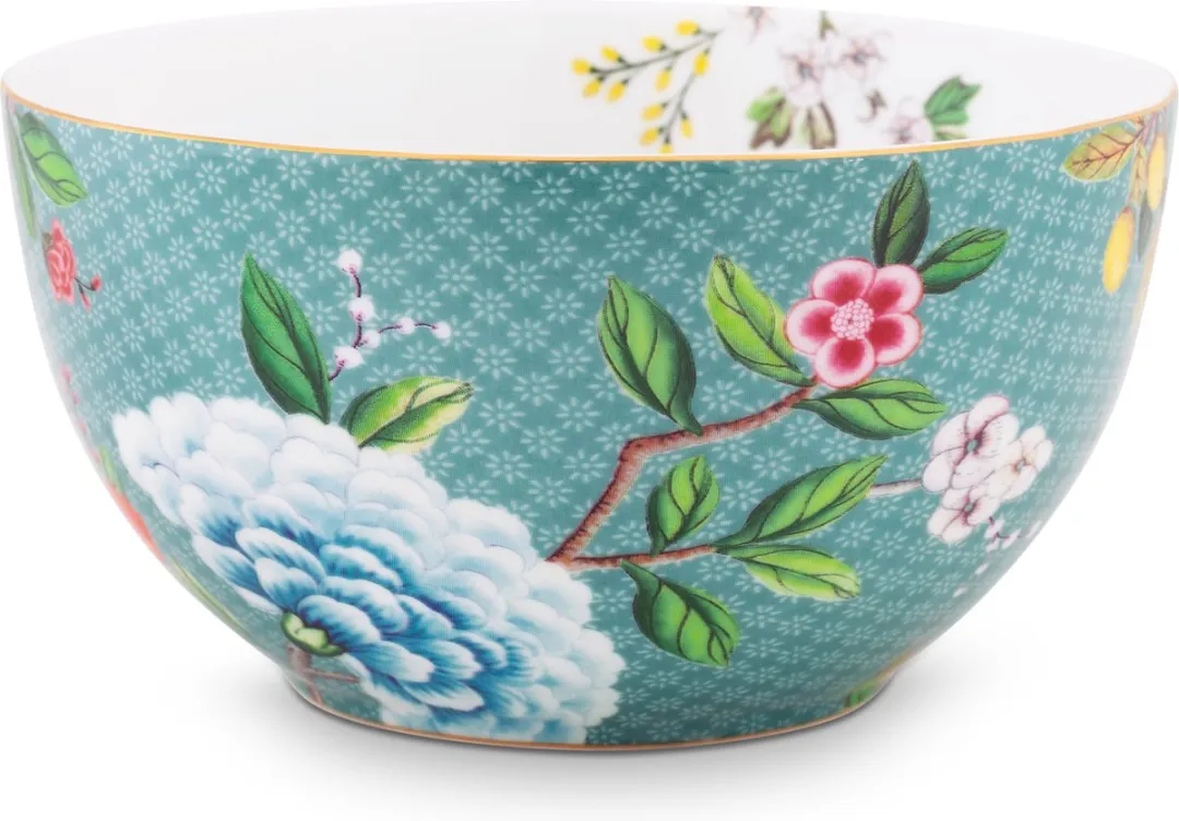 Pip Studio Blushing Birds Ontbijtkommen - Blauw - 2 Stuks