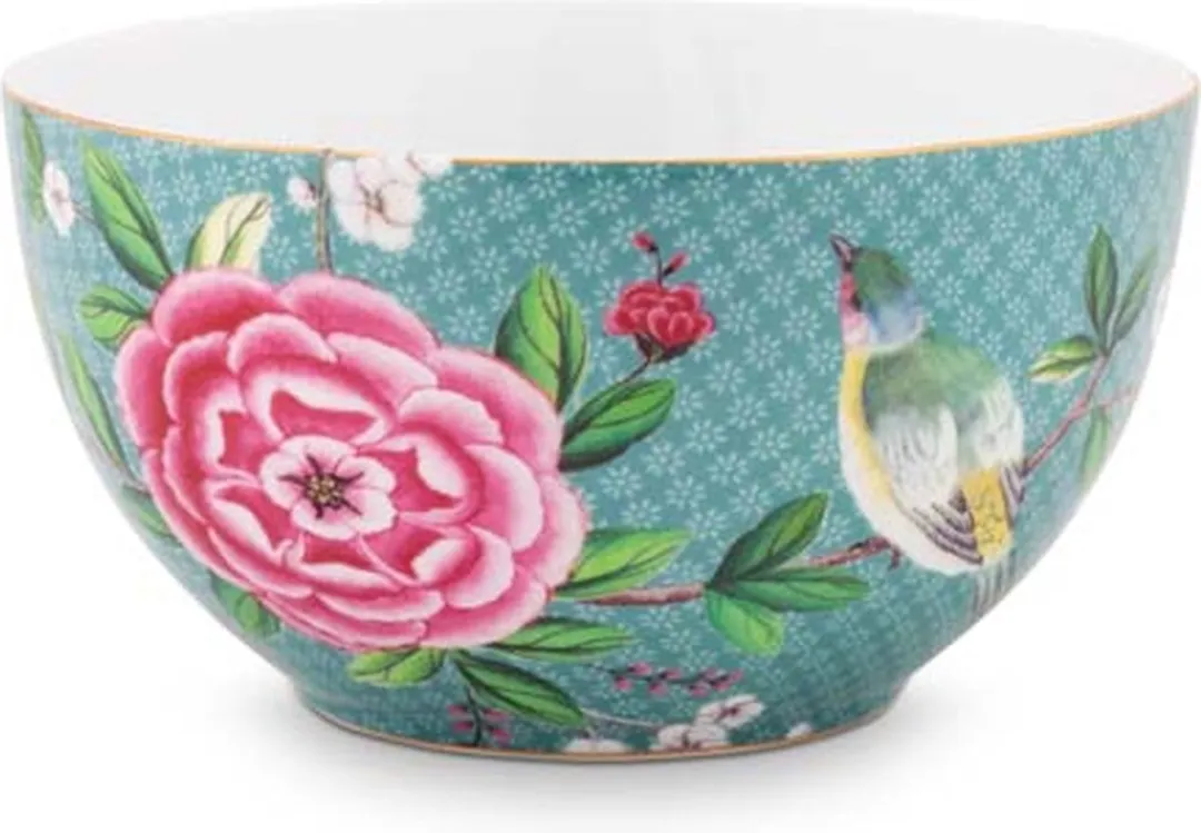 Pip Studio Blushing Birds Ontbijtkommen - Blauw - 2 Stuks