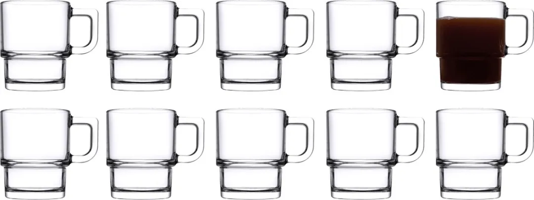 Pasabahce Cameron Koffie/Thee Glazen Set 10x