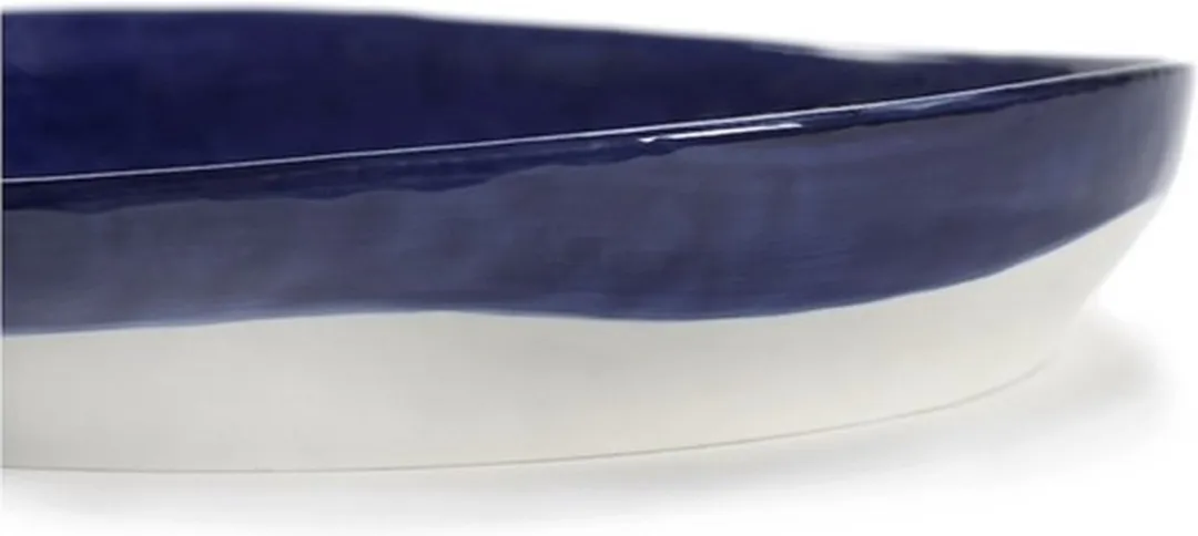 Serax Ottolenghi Feast Serveerkom 36cm - Donkerblauw/Wit