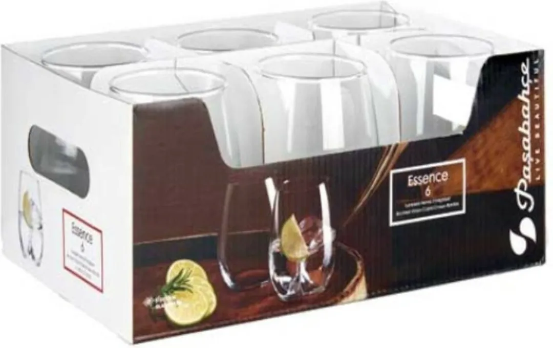 Pasabahce Drinkglazen Tumblers 350ml - 12 Stuks - Transparant