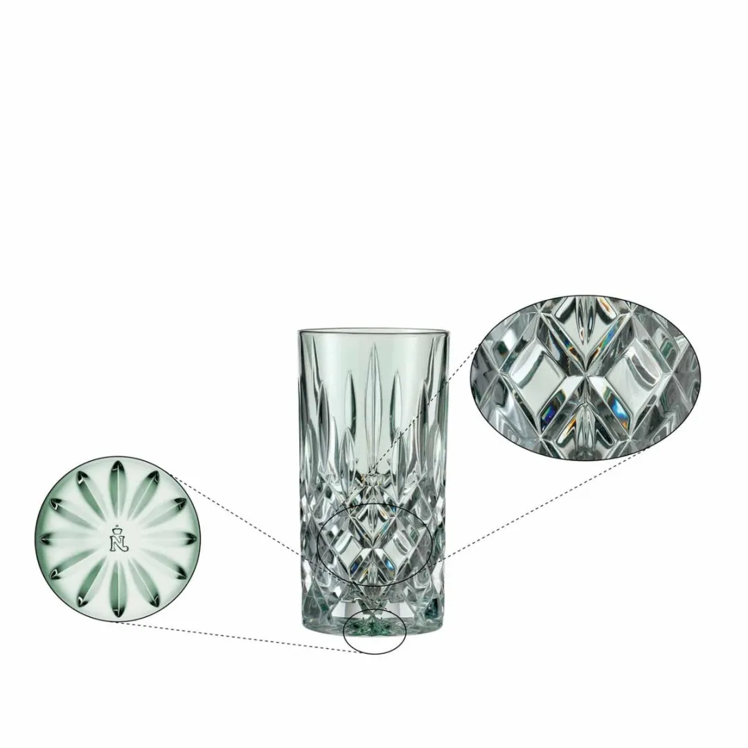 Nachtmann Noblesse Longdrinkglas 39,5cl Groen - 2 Stuks