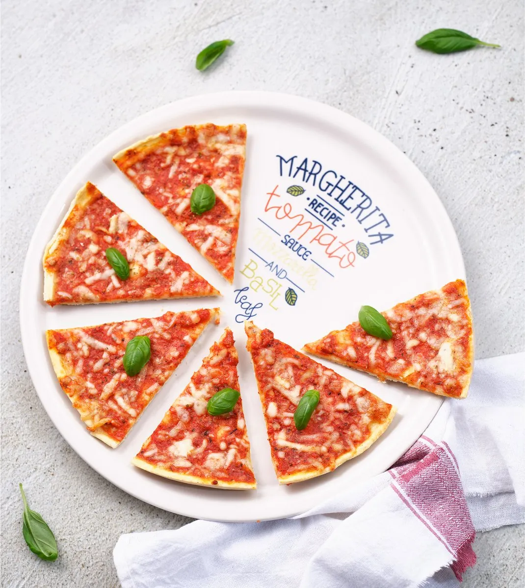 Cosy&Trendy Pizzabord 2337030 - Ø30cm Wit met Decor