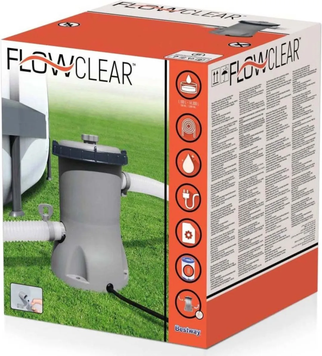 Bestway Zwembadpomp 2.006 l/u - Grijs - afbeelding 6 van 6