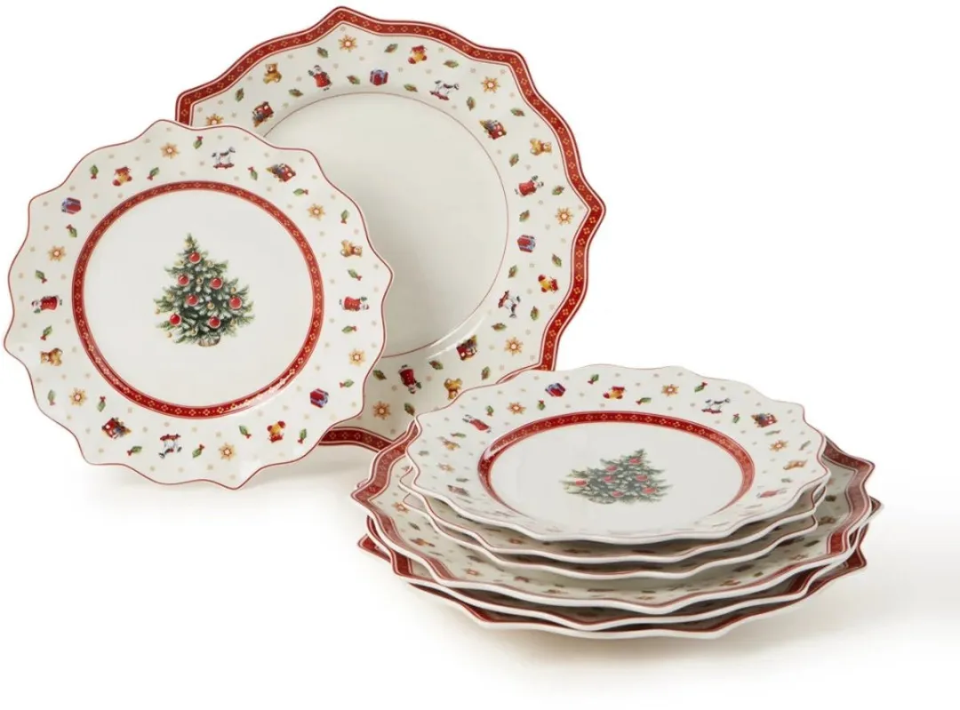 Villeroy & Boch Toy's Delight Bord - 8-delig Wit