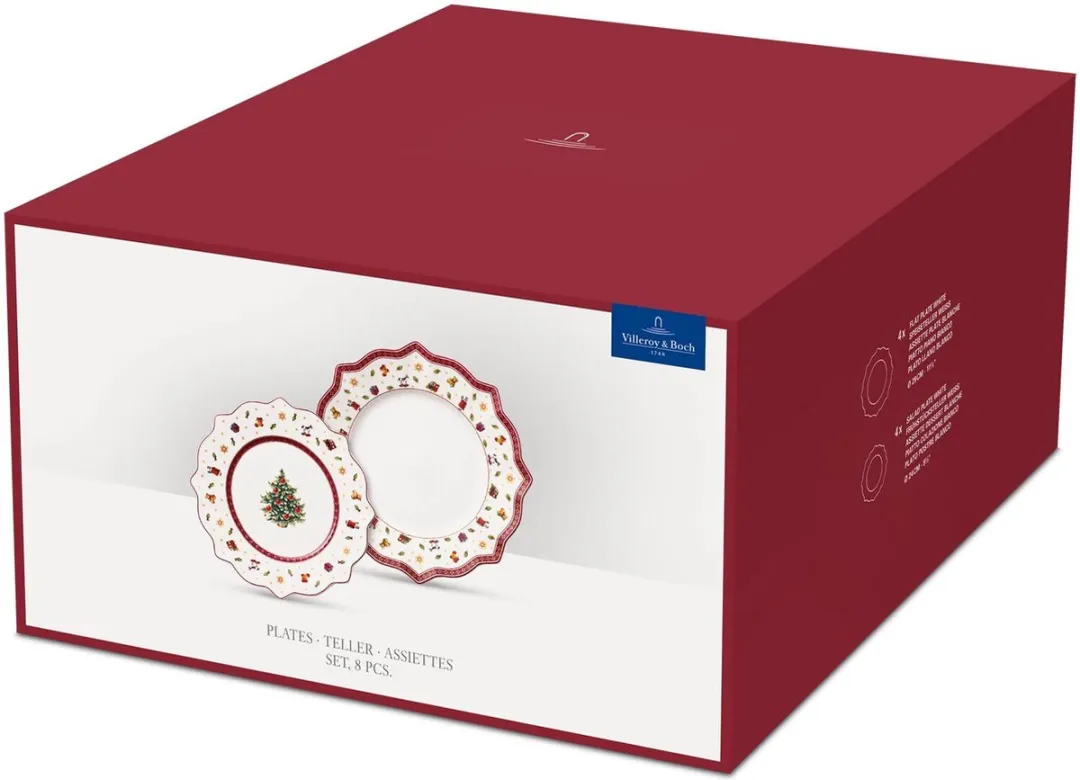 Villeroy & Boch Toy's Delight Bord - 8-delig Wit