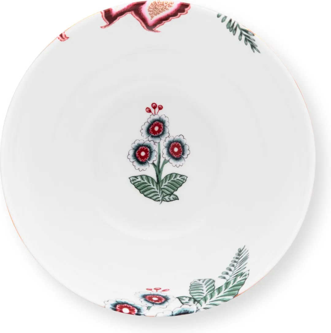 Pip Studio Flower Festival Ontbijtkommen - Donker Roze - 2 Stuks