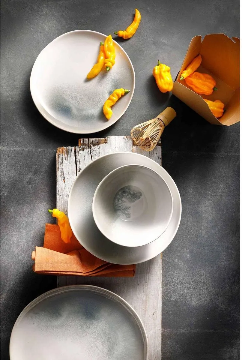 Palmer Nordic Schaal 15cm 90cl - Wit Groen Stoneware