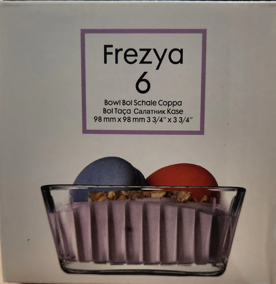 Pasabahce Frezya Glazen Schaal Set - 6 Stuks - Ø9.8cm - Multi