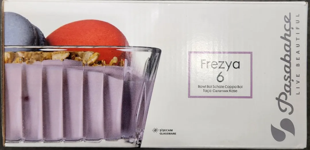 Pasabahce Frezya Glazen Schaal Set - 6 Stuks - Ø9.8cm - Multi