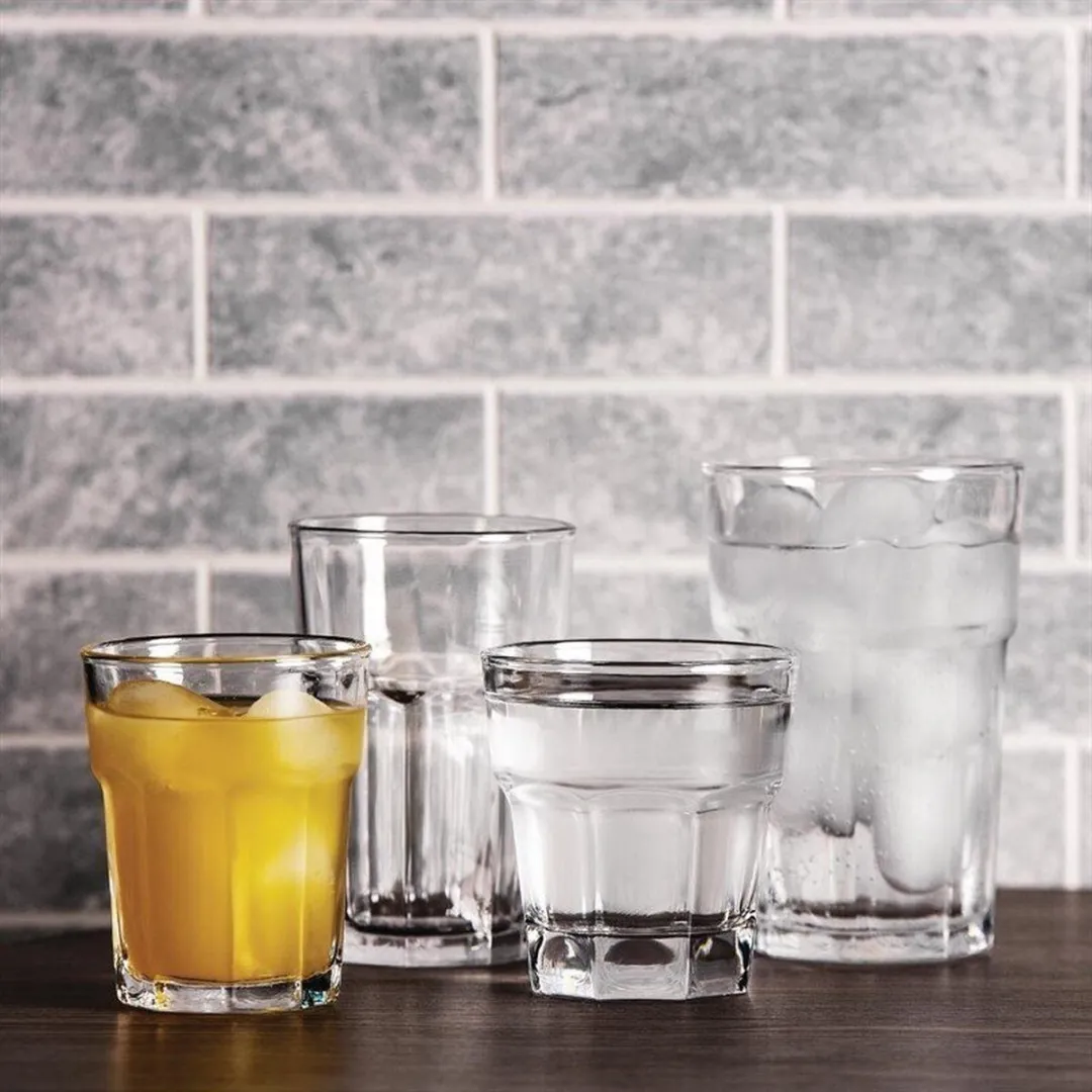 Olympia GF927 Half Paneel Tumbler 28,5cl - 12 Stuks - Transparant