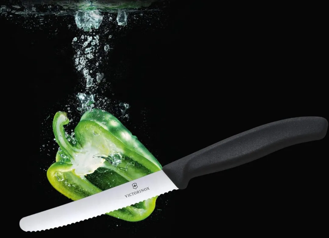 Victorinox Tafelmes 6 stuks zwart krom heft