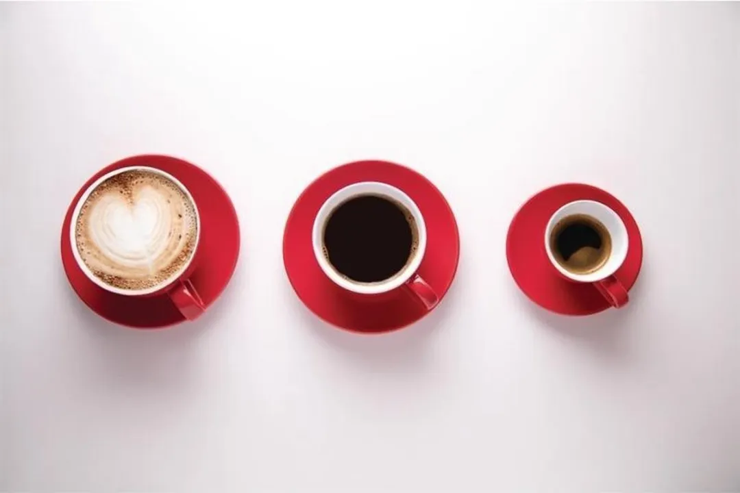 Olympia GK076 Cappuccino Koppen - 340ml - Rood - 12 Stuks