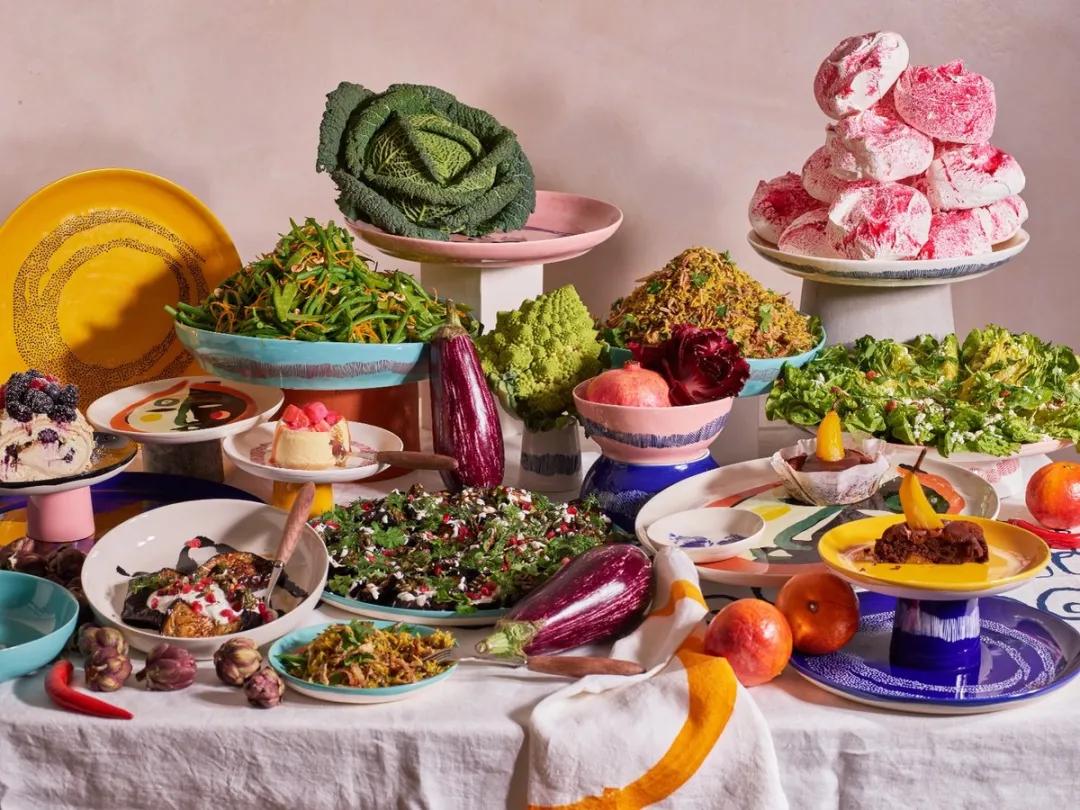 Serax Ottolenghi Feast Serveerschaal 44cm - Wit/Zwart