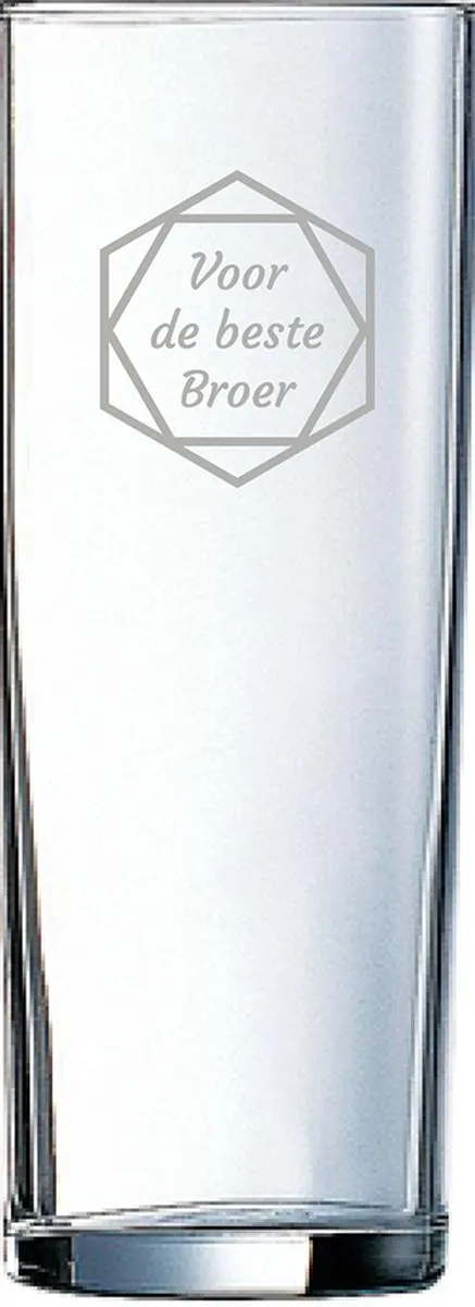 Arcoroc Beste Broer Gegraveerd Longdrinkglas 31cl