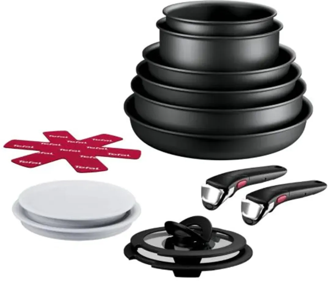 Tefal Ingenio Eco Resist L3979542 Pannen Set - 13-delig - Zwart