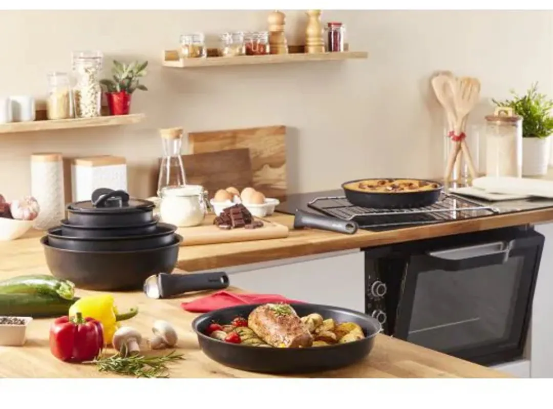 Tefal Ingenio Eco Resist L3979542 Pannen Set - 13-delig - Zwart
