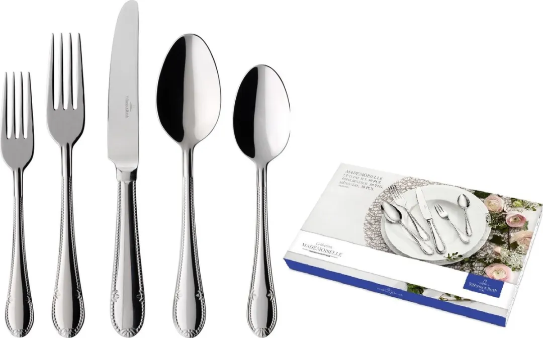 Villeroy & Boch Mademoiselle Bestekcassette 30-delig - Zilver