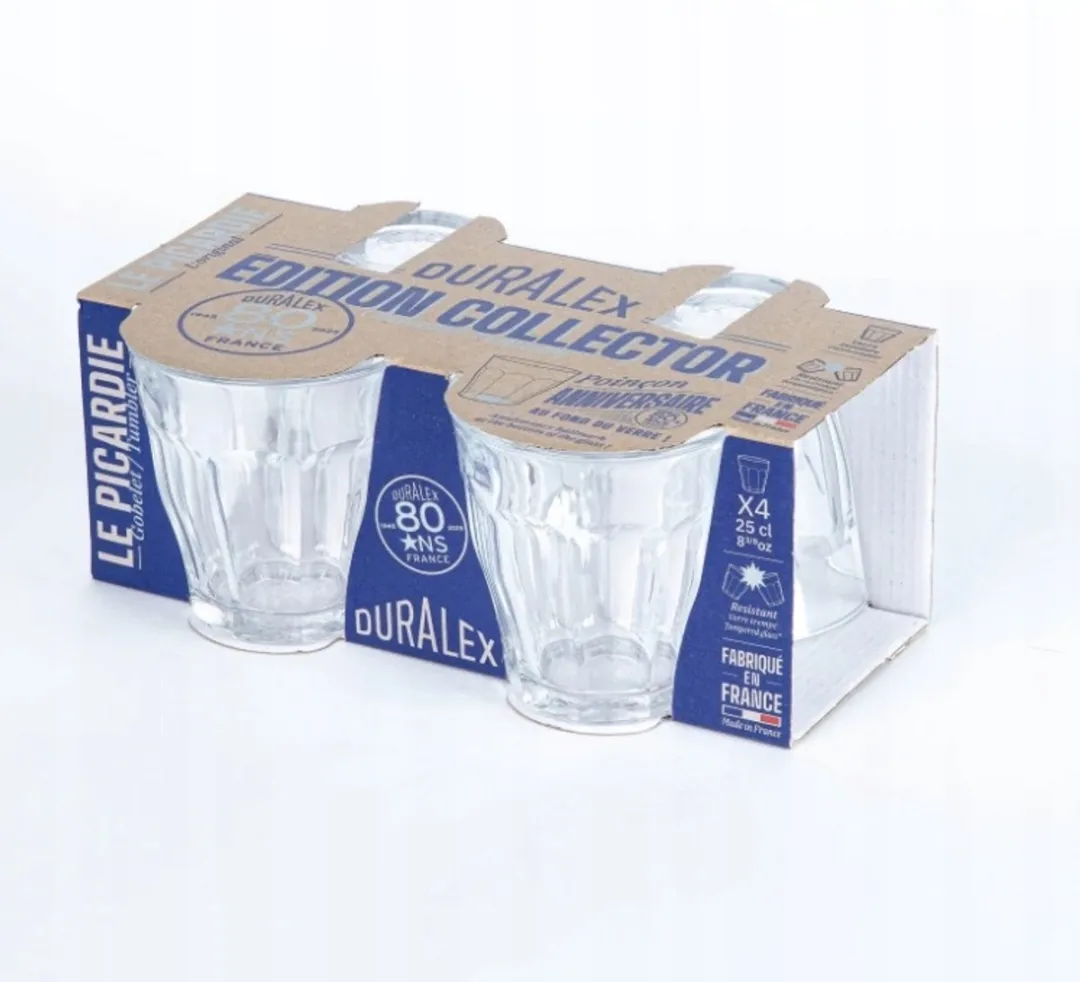Duralex Picardie Limited Edition Glazenset - 4x 250ml - Clear - afbeelding 4 van 5