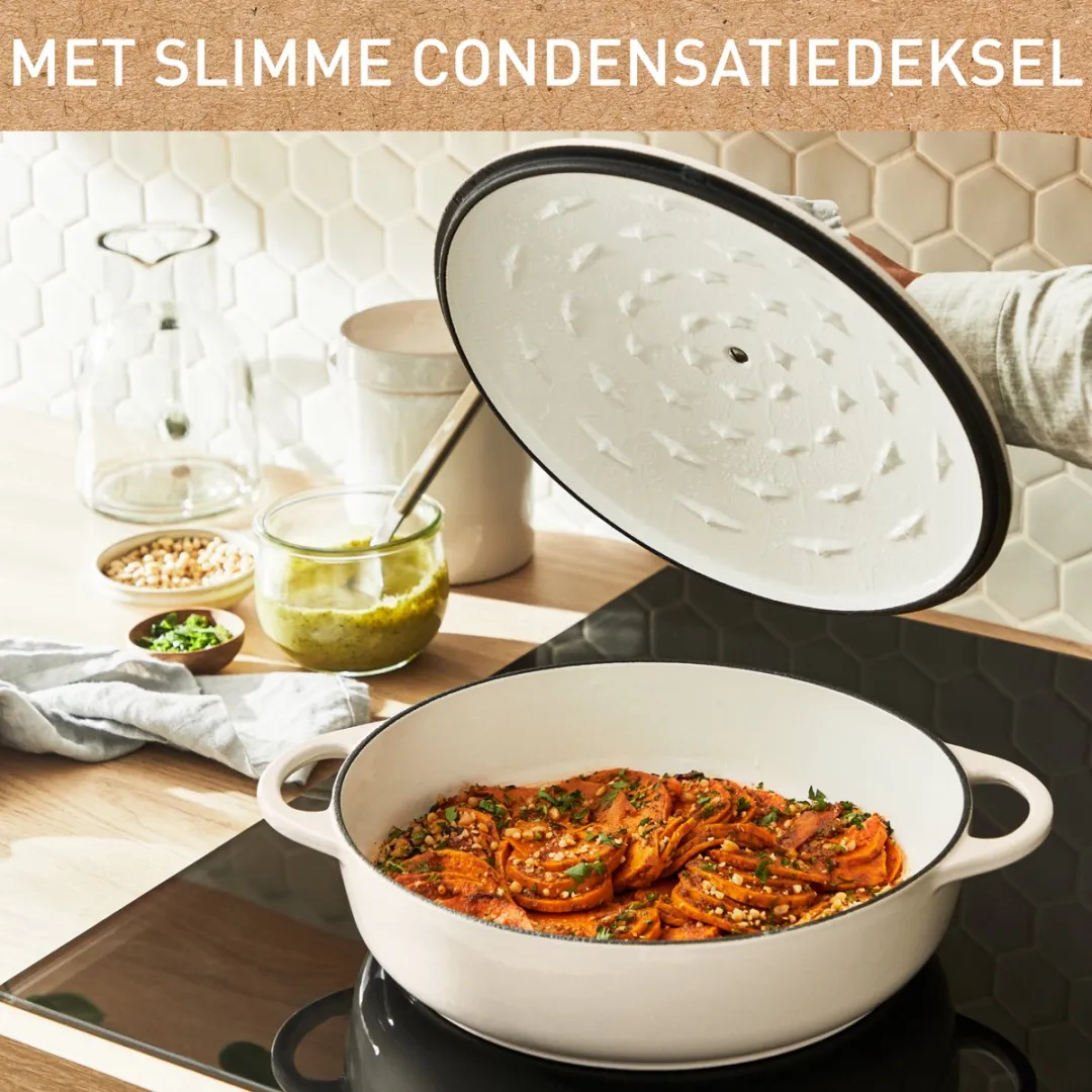 Tefal LOV Lage Braadpan 3.8L - Ø28cm - Beige