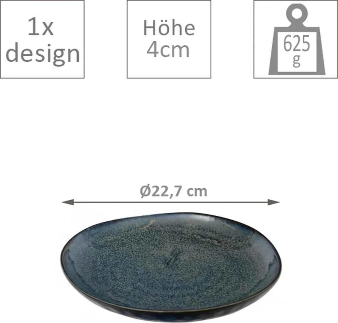 Tokyo Design Studio Dinerbord Kobaltblauw 22.7cm