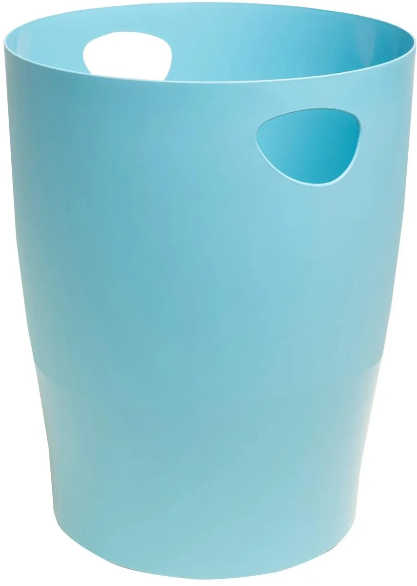 Exacompta Ecobin Pop N'Co Prullenbak - 8 Stuks - Cyaan
