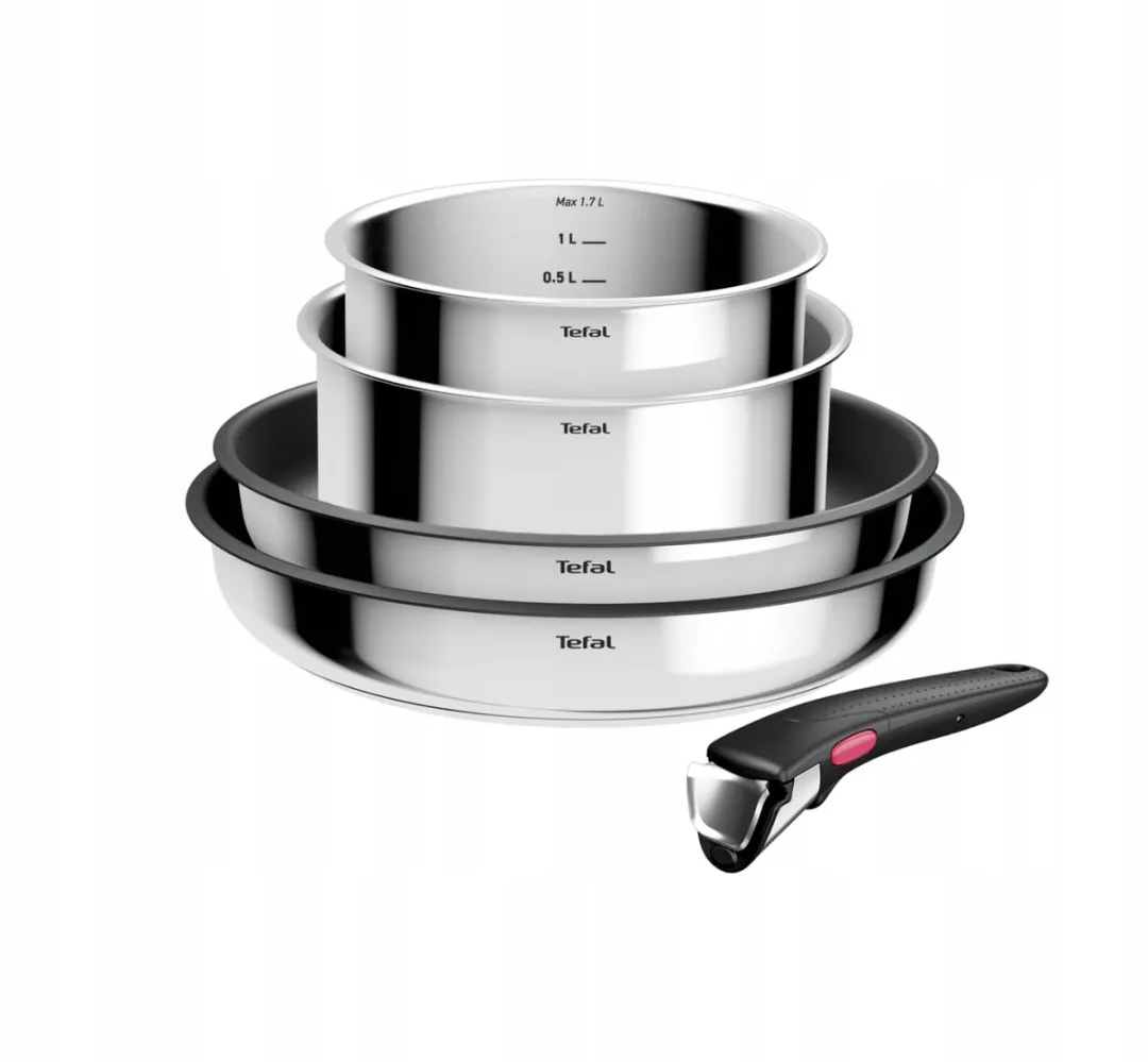 Tefal Ingenio Cook Eat 5-delige Pannenset - Zilver - afbeelding 2 van 5