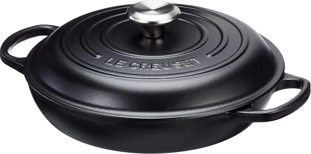 Le Creuset Braadpan Campagnard Ø26cm - Gietijzer Mat Zwart