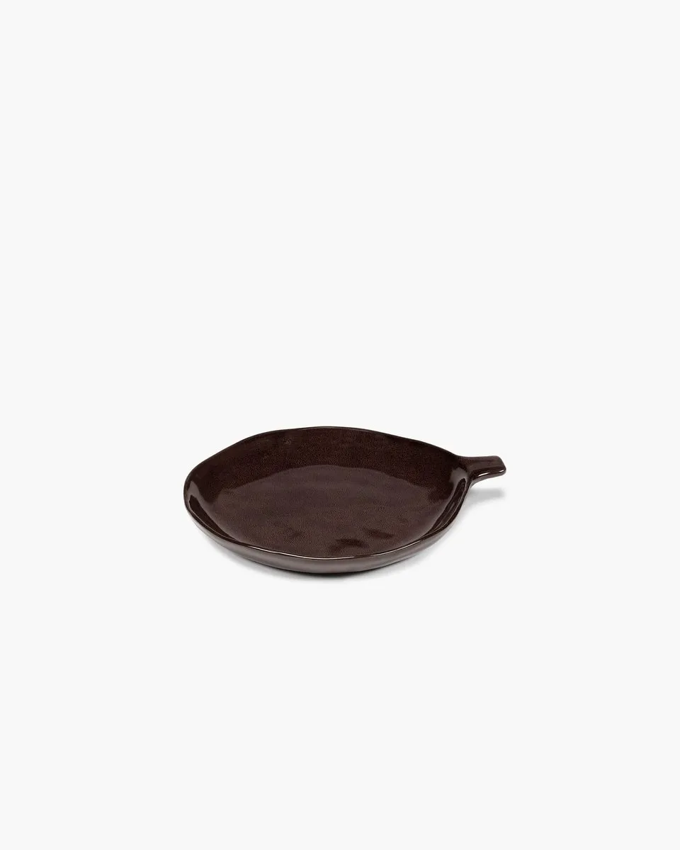 Serax Marie Michielssen La Mère Schaal met Handvat 20x17cm - Ebony - 2 Stuks