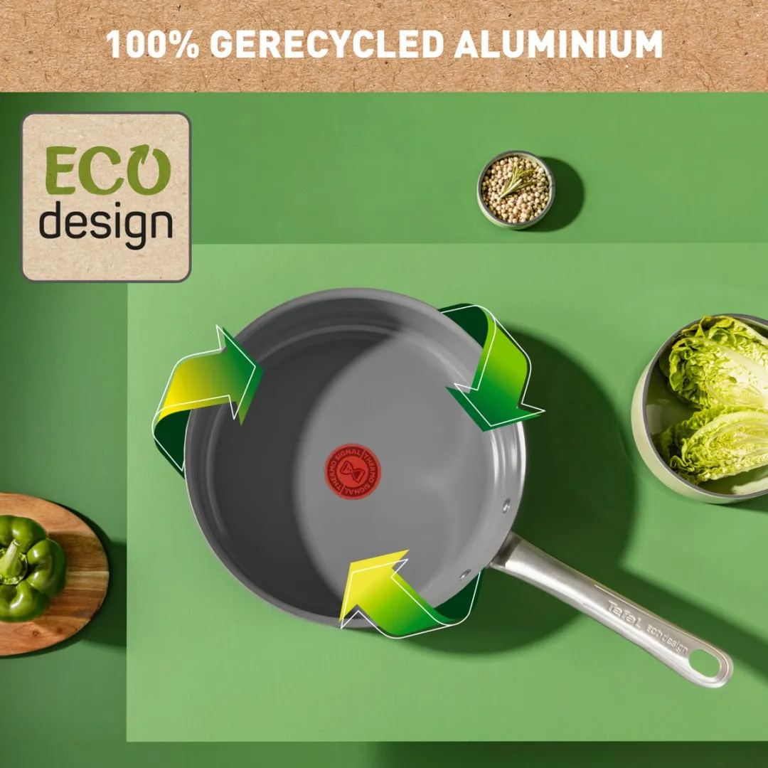 Tefal Renew+ Hapjespan 24cm - Grijs