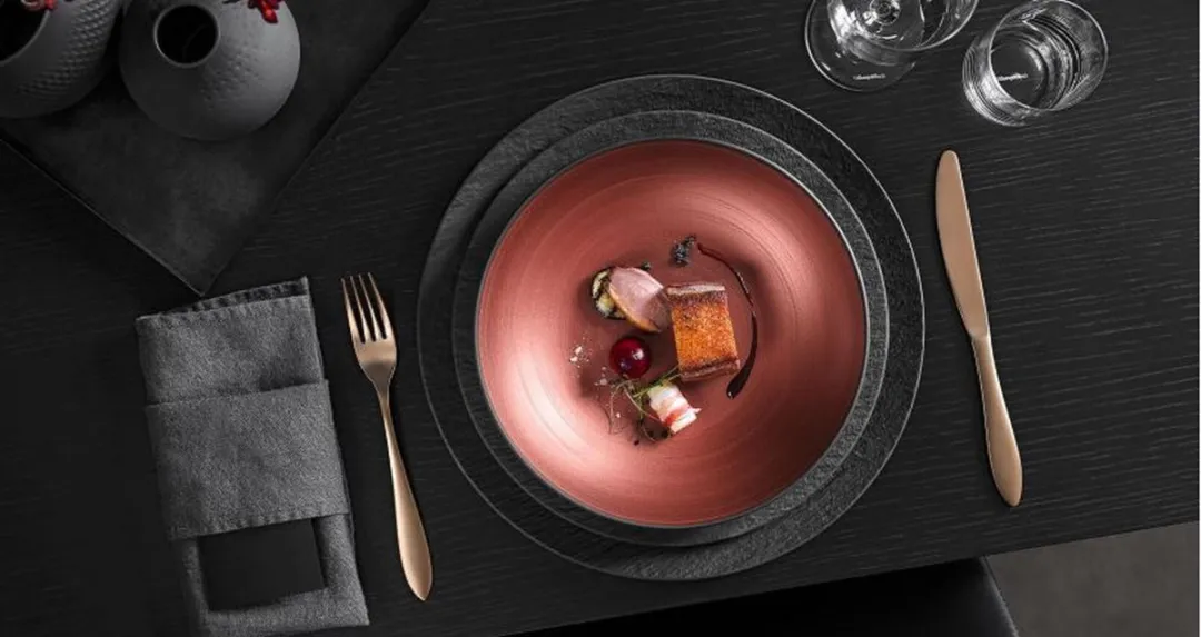 Villeroy & Boch Copper Glow Dessertbord 23cm - Set van 6
