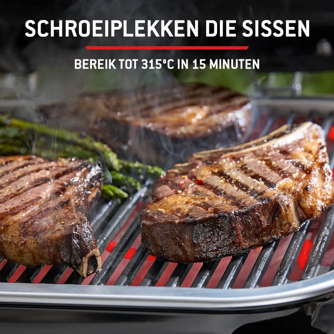 Weber Lumin Elektrische Barbecue - 12 Hamburgers - Zwart - afbeelding 6 van 6