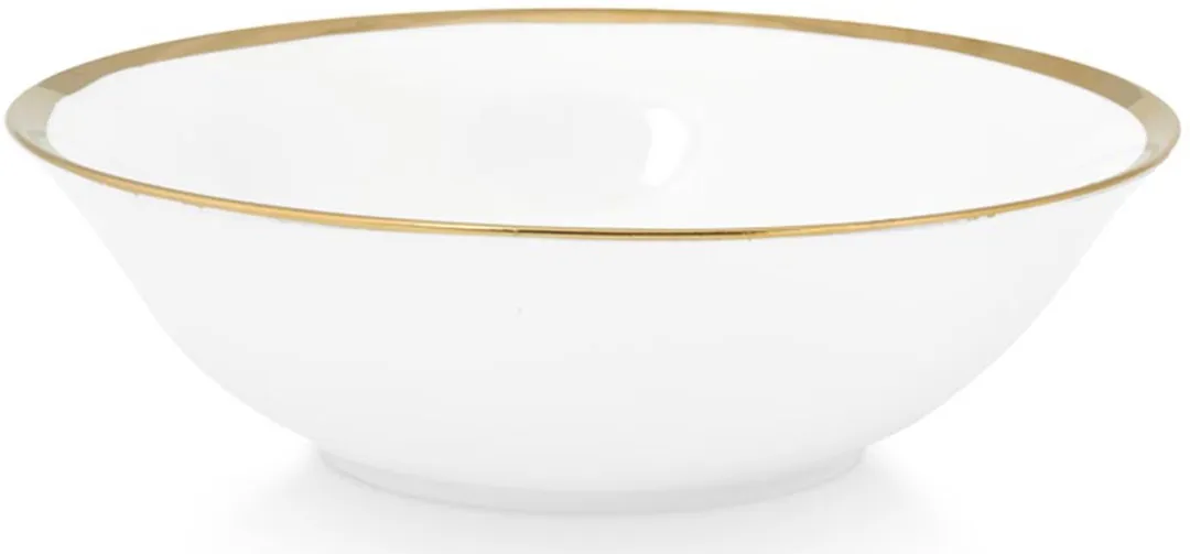 vtwonen Set Bowls 18cm - 2 Stuks - Wit/Goud