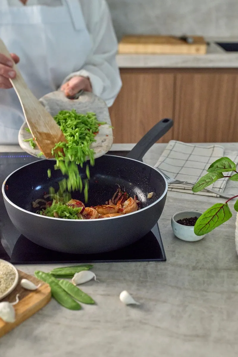 Demeyere Alu Bistro 3 Ceraforce Wokpan 28cm - Zwart